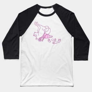 Cat mother lays adorable larvae Baseball T-Shirt